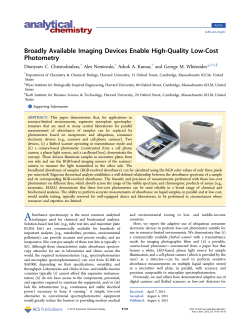 Broadly Available Imaging Devices Enable High
