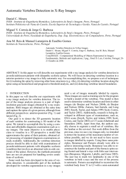Automatic Vertebra Detection in X
