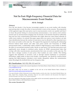 Not So Fast: High-Frequency Financial Data for Macroeconomic