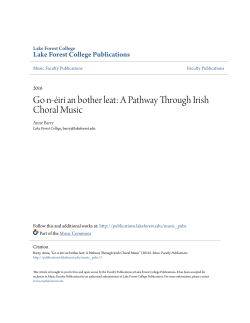 A Pathway Through Irish Choral Music