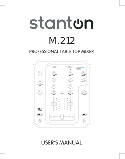 Manual - Stanton DJ