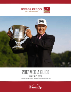 2017 Media Guide - Wells Fargo Championship