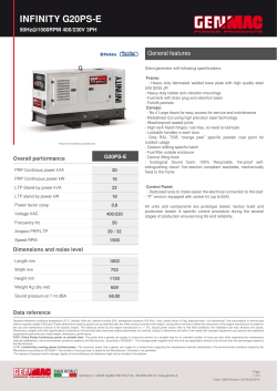INFINITY G20PS-E