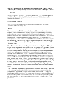 Innovative Approaches to the Management of Irradiated Nuclear