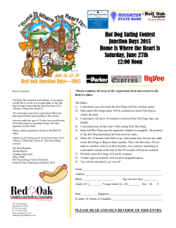 Hot Dog Contest Registration