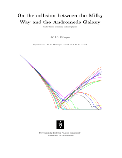 On the collision between the Milky Way and the Andromeda Galaxy