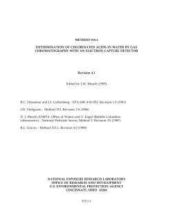 method 515.1 determination of chlorinated