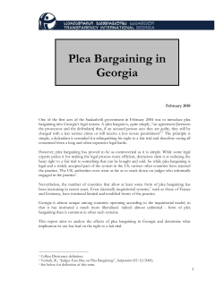 Plea Bargaining in Georgia ENG