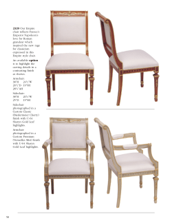 58 2320 Our Empire chair reflects France`s Emperor Napoleon`s