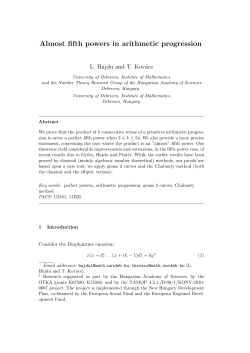 Almost fifth powers in arithmetic progression
