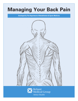 Managing Your Back Pain