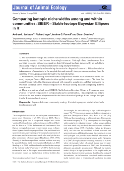 Comparing isotopic niche widths among and within communities