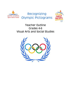 2016 Rio Olympic Lesson Plan Grade 4-6