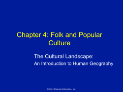 Chapter 4: Folk and Popular Culture