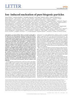 Ion-induced nucleation of pure biogenic particles