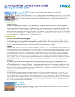 2016 legendary danube river cruise