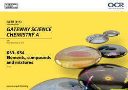 Elements, compounds and mixtures - Transition guide