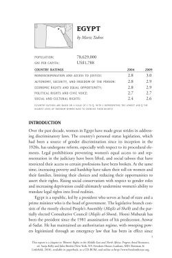 Egypt. - Freedom House