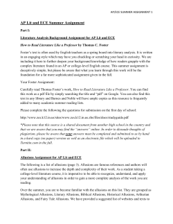 AP/ECE SUMMER ASSIGNMENT 1