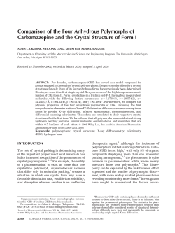 Comparison of the Four Anhydrous Polymorphs