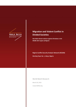Migration and Violent Conflict in Divided Societies