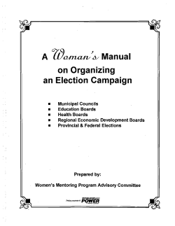 Manual on Organizing an Election Campaign