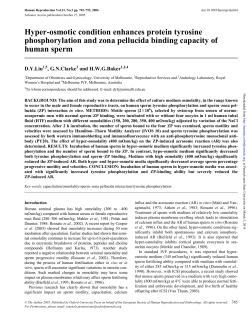Hyper-osmotic condition enhances protein tyrosine phosphorylation