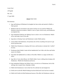 Fried 1 Lizzie Fried AP English Mrs. Izzo 27 April 2009