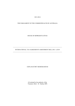 Explanatory Memorandum