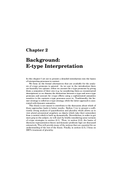 Chapter 2: Background: E