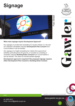 Signage - Town of Gawler