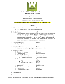 1:00 San Antonio Public Libra - San Antonio Women`s Chamber of