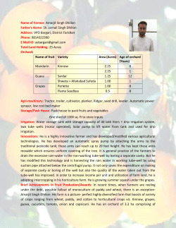 Name of Farmer: Amarjit Singh Dhillon Father`s Name: Sh. Jarnail