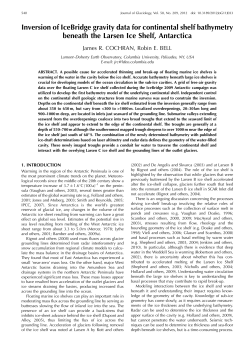 Inversion of IceBridge gravity data for continental shelf bathymetry