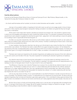 Humility without pretense - Emmanuel Episcopal Church