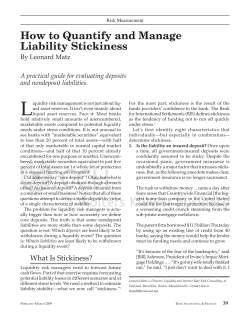 How to Quantify and Manage Liability Stickiness