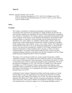 Board Approved Policy - Cumberland County College