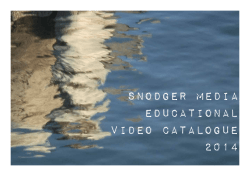 our 2014 video catalogue