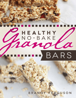 Healthy No-Bake Granola Bars