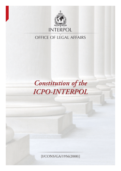 Constitution of the ICPO