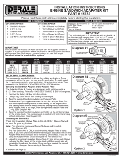 15782 - Universal Thermostatic Sandwich Adapter Kit with 3/8" NPT