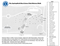 History Walk Hunt  - Springfield