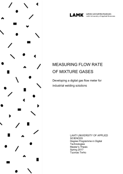 Measuring flow rate of mixture gases