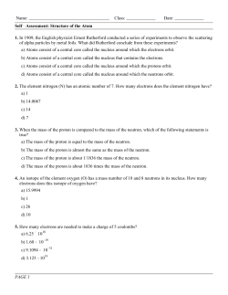 1. In 1909, the English physicist Ernest Rutherford conducted a