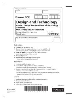Question paper - Edexcel