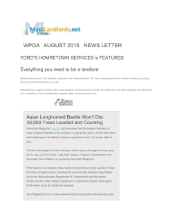 Ford`s Hometown Services featured in August 2015 newsletter