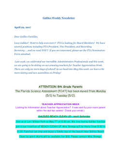 ATTENTION 8th Grade Parents The Florida Science Assessment