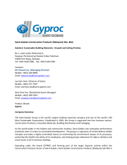 Saint-Gobain Construction Products (Malaysia) Sdn. Bhd.