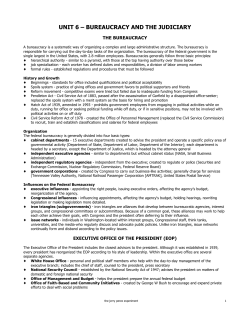unit 6 – bureaucracy and the judiciary