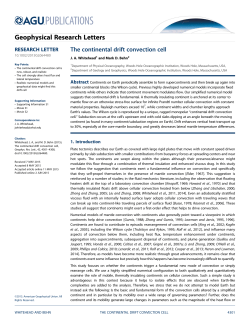 The continental drift convection cell